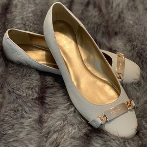 Coach flats - white - like new